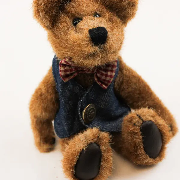Boyds Bears Raeburn Jointed Brown Bear Plush in Vest 7"