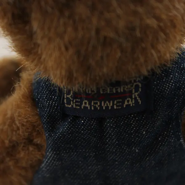Boyds Bears Raeburn Jointed Brown Bear Plush in Vest 7"