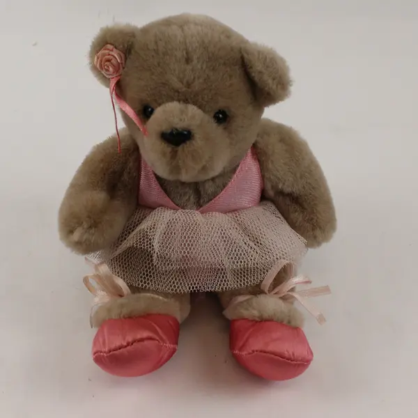 Applause Katrina Ballerina Brown Bear Plush Toy 5"