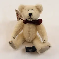 Boyds Collection Original Mohair Bear Wilbur Bearington Jointed White Plush  5"