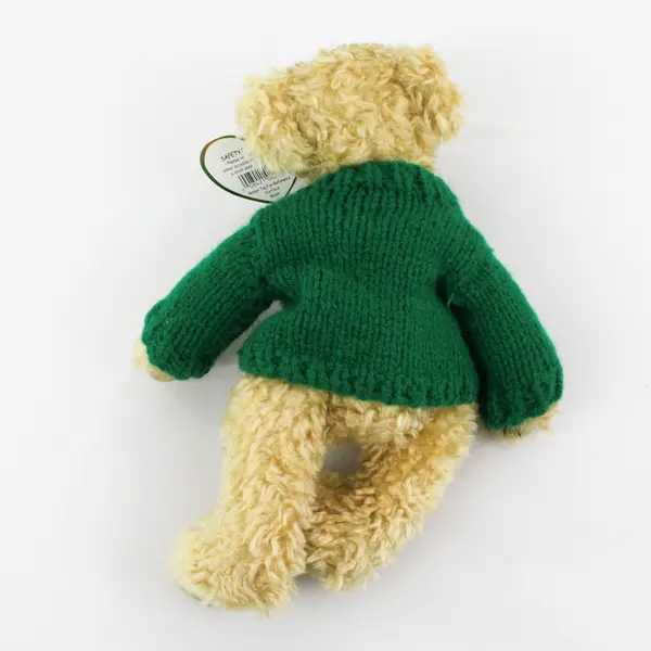 TY Beanie Babies Attic Treasures Blarney 1993 Bear Wearing Green Sweater W/ Tag
