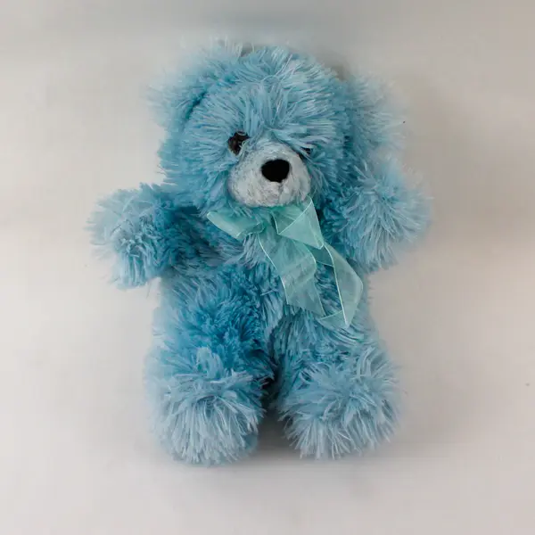 Circus Circus Las Vegas Blue Plush Bear Toy 9"