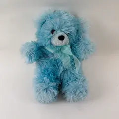 Circus Circus Las Vegas Blue Plush Bear Toy 9"