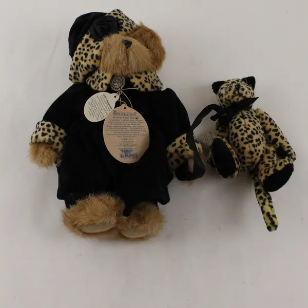 Boyds Bears Bailey Bear with Pet Leopard Plush Toy 9"