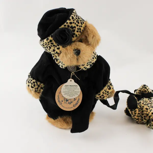 Boyds Bears Bailey Bear with Pet Leopard Plush Toy 9"