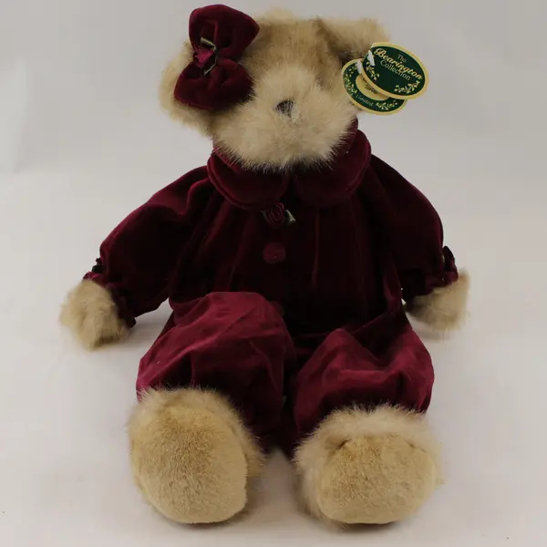 Bearington Collection Tiffany Teabeary Beige Plush Bear Toy 17"