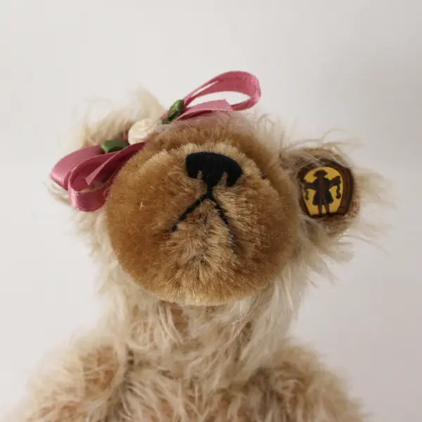 Set of 2 Knickerbocker Toy Co. Ethel & Norman Jointed Bear Plush Toys 8"