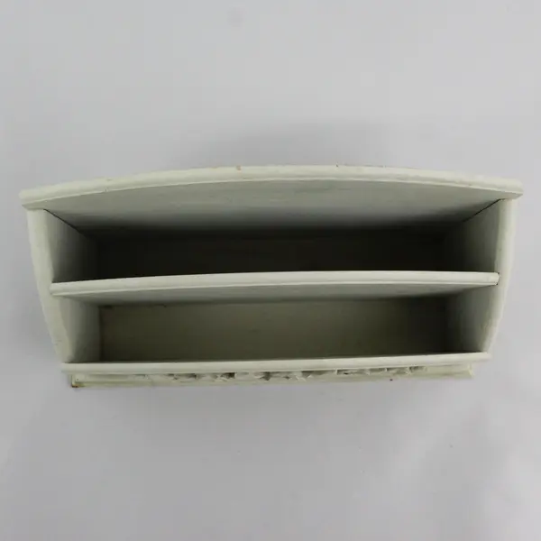 Design Styles Solid White White Rose Wooden Letter Holder/Organizer Home Decor