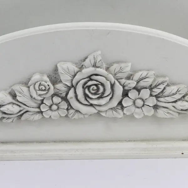 Design Styles Solid White White Rose Wooden Letter Holder/Organizer Home Decor