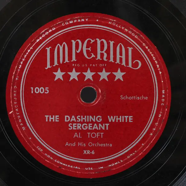 Al Toft Road to the Isles / The Dashing White Sergeant 10" Shellac Record