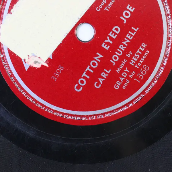  Carl Journell Red Wing & Cotton Eyed Joe 10" Shellac Record