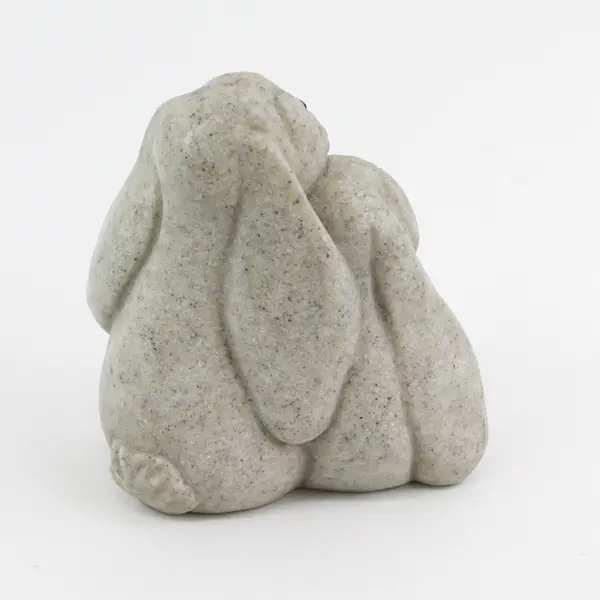 Second Nature Design Quarry Critters "Rachel & Roni" Figurine Sad Rabbits 4.5"