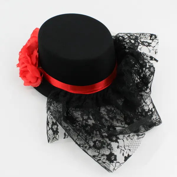 Seasons Rose Black Top Hat Halloween Accessory Adult One Size
