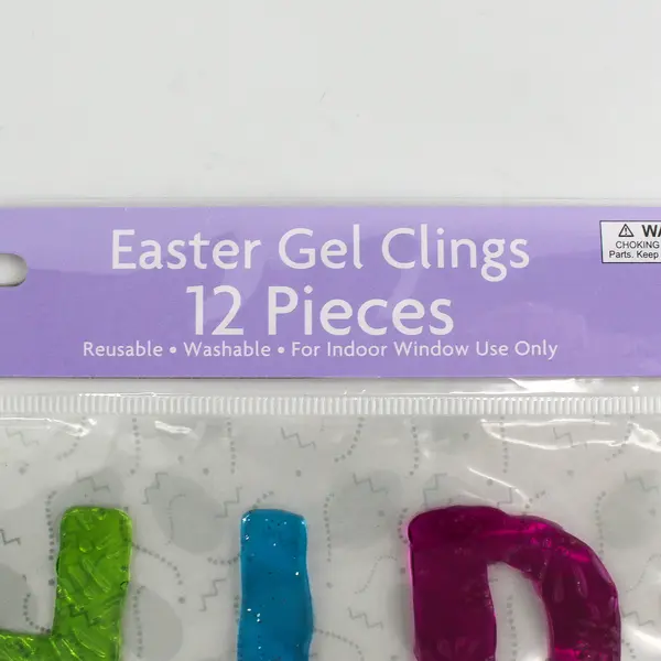 Holiday Home Hip Hop Rabbit Chick Egg Easter Gel Clings