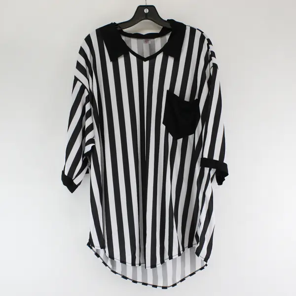 Referee Jersey Shirt Halloween Costume Adult Size Large