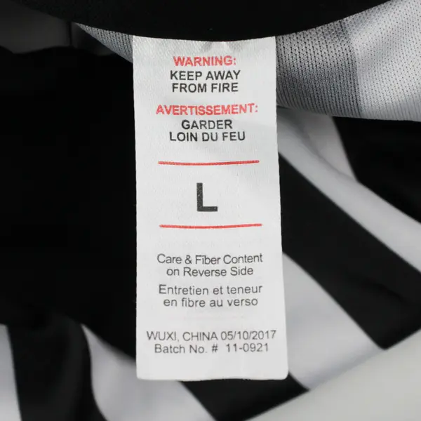 Referee Jersey Shirt Halloween Costume Adult Size Large