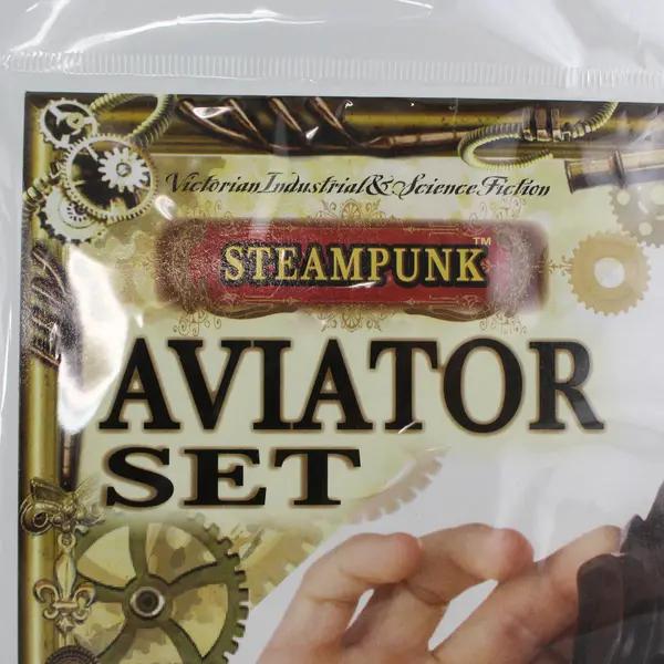 NEW Forum Novelties Steampunk Aviator Helmet Set Halloween Costume One Size