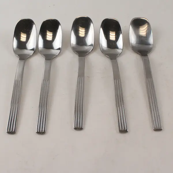 Set of 5 IKEA Stainless Steel Teaspoons 5-1/2"