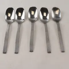 Set of 5 IKEA Stainless Steel Teaspoons 5-1/2"