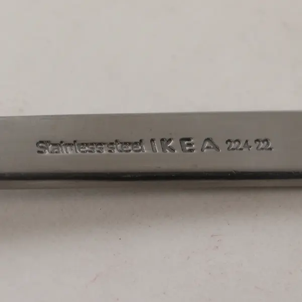 Set of 4 IKEA Stainless Steel Soup Spoons 7-3/8"