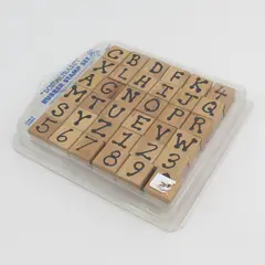 VTG 1998 Bunch O' Fun Dot Alphabet Rubber Stamp Set