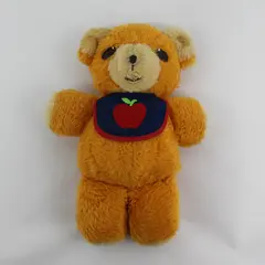 Vintage 1975 Fisher Price Freddy Teddy Bear W/ Apple Bib 