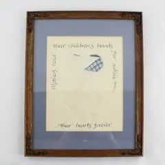 Handmade Framed and Mounted Print Mothers Hold Their Children's Hands Awhile ...