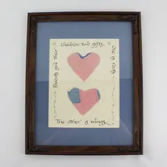 Handmade Framed  Matted Print Parents Give Their Children Two Gifts One Is Roots