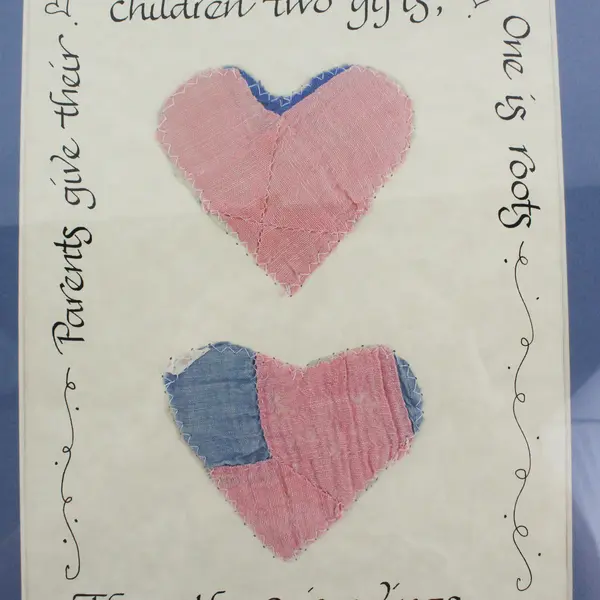 Handmade Framed  Matted Print Parents Give Their Children Two Gifts One Is Roots