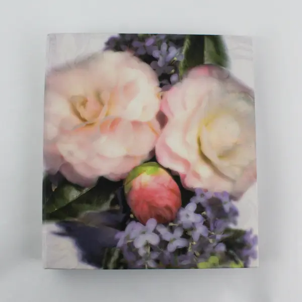 Tina Higgins 2000 Photo Album Floral Design Expandable Hardcover Good
