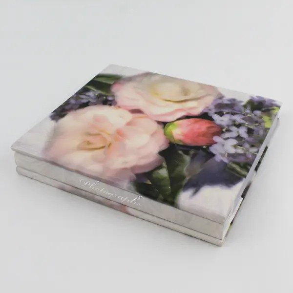Tina Higgins 2000 Photo Album Floral Design Expandable Hardcover Good