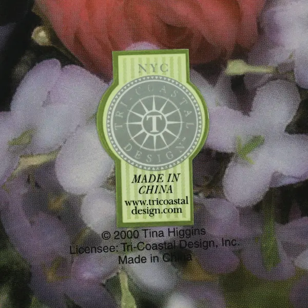 Tina Higgins 2000 Photo Album Floral Design Expandable Hardcover Good