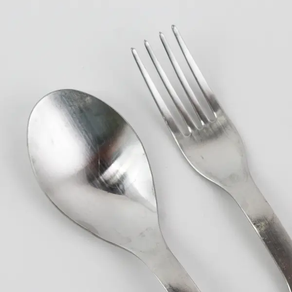 Set of 6 IKEA 365+ Stainless Steel Silverware  3 Dining Forks + 3 Soup Spoons