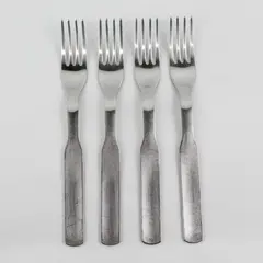 Lot of 4 IKEA 365+ Stainless Steel Silverware  Dining Forks