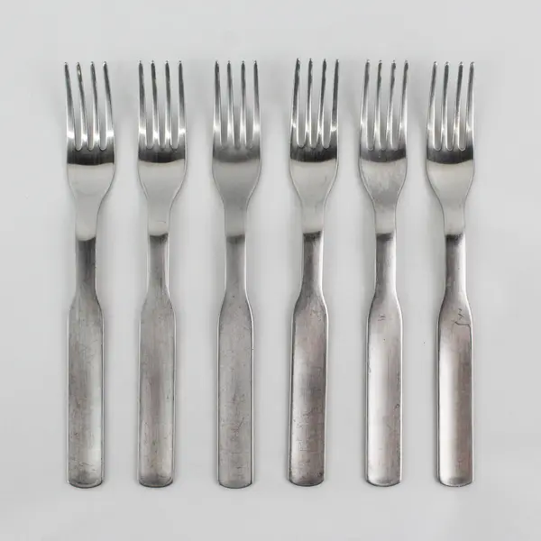 Lot of 6 IKEA 365+ Stainless Steel Silverware  Dining Forks