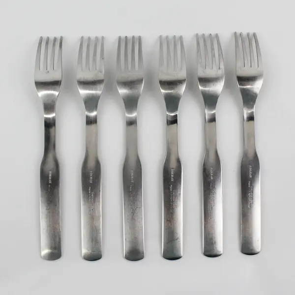Lot of 6 IKEA 365+ Stainless Steel Silverware  Dining Forks