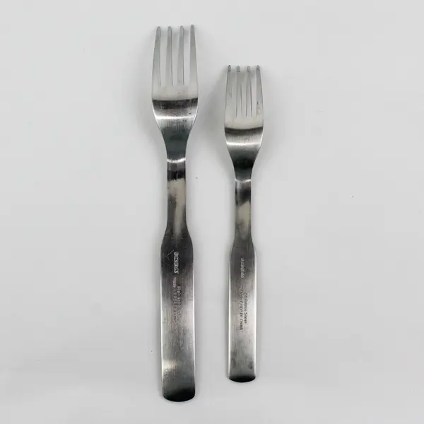 Set of 2 IKEA 365+ Stainless Steel Forks includes Salad Fork and Dining Fork 
