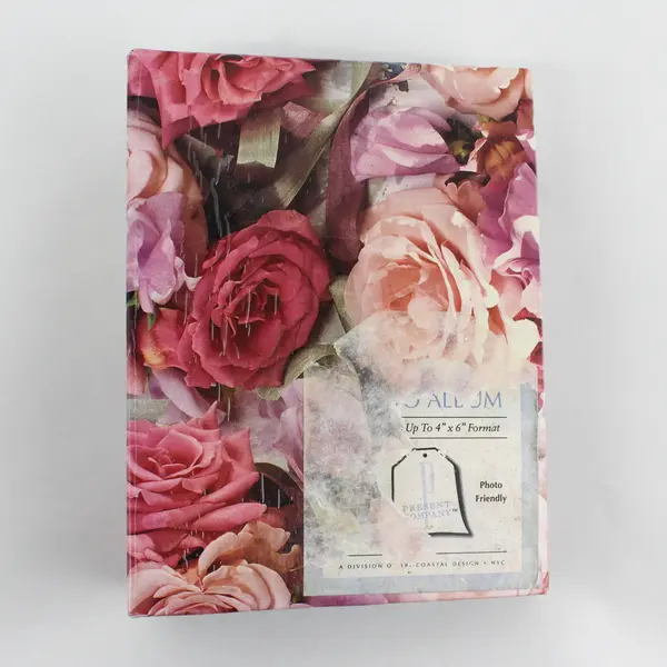 Tri Coastal Design Floral Cover 94 4x6 Photo Album 1997 Hardcover Fits 94 4x6 