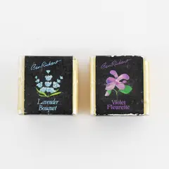 Lot of 2 Ben Rickert Vintage Bath Cubes, 1.5 oz. Each Violet & Lavender