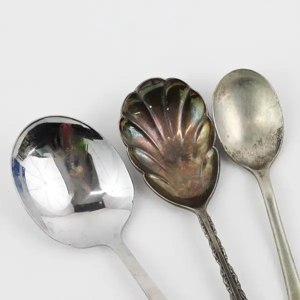 Lot of 3 Mismatched Stainless Steel Sugar Spoons Various Brands