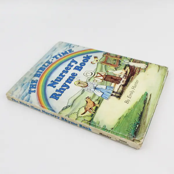 Vintage The Bible-Time Nursery Rhyme Book by Emily Hunter 1981 HC Illustrated