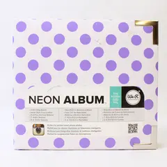 We R Memory Keepers - Polka Dot - "Neon Album" 4x4 Ring Photo Album w/Inserts