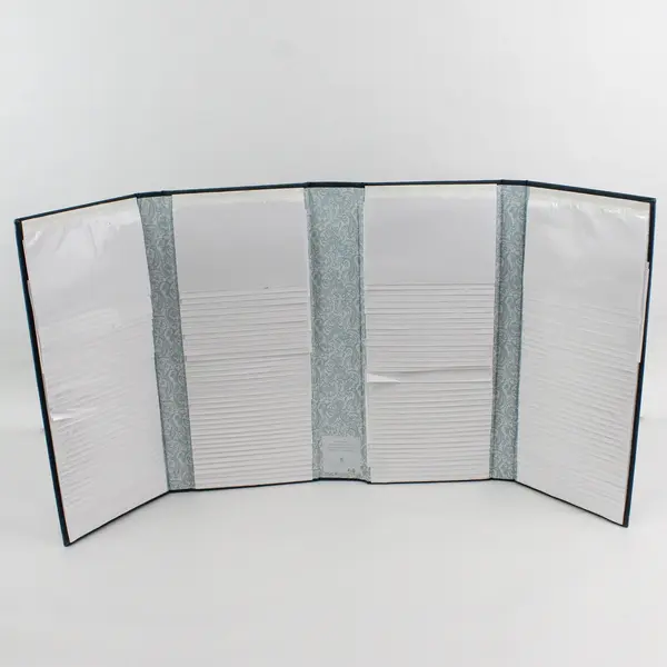 New Seasons Christian Faith Blue Velvet Quad-Folding Photo Album 5x7/152 Slots