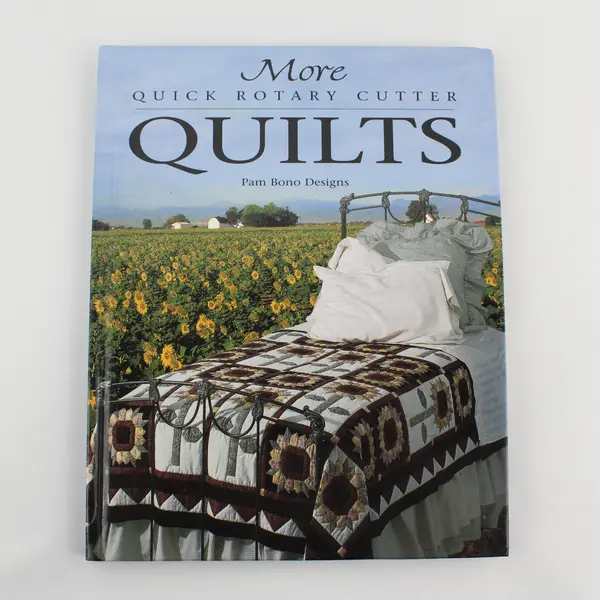 Vintage More Quick Rotary Cutter Quilts by Pam Bono Designs 1996 Hardcover Good