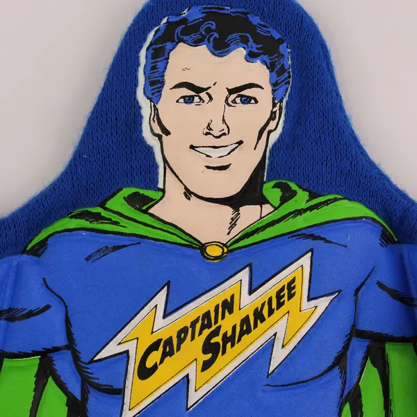 Vintage Captain Shaklee 8.5" Tall Hand Puppet - Excellent Condition