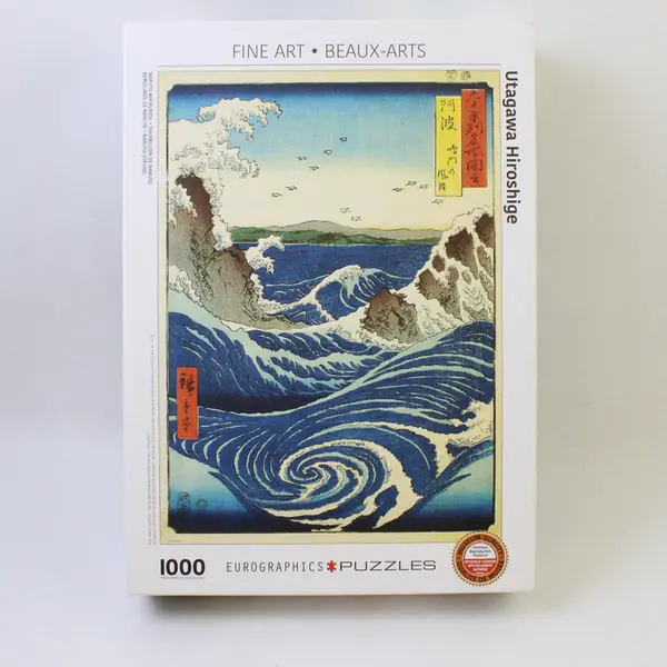 Eurographics Naruto Whirlpool 1,000 Pc. Jigsaw Puzzle Utagawa Hiroshige Complete