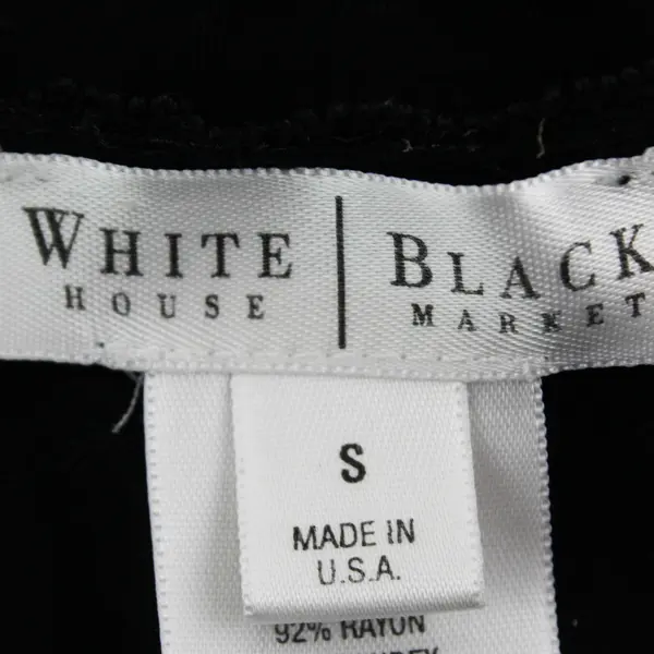 WHBM Women's S Blk Sleeveless Lace Trim V-Neck Tank Top w/Harley Davidson Patch