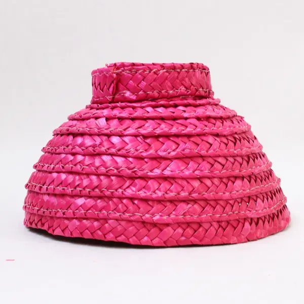 Set Of 4 Unbranded Woven Nesting Decorative Baskets (Pink, Orange, Yellow, Teal)