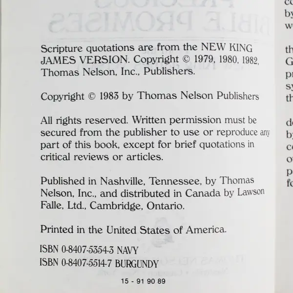 Vintage Precious Bible Promises From The New King James Version 1983 Soft Cover 