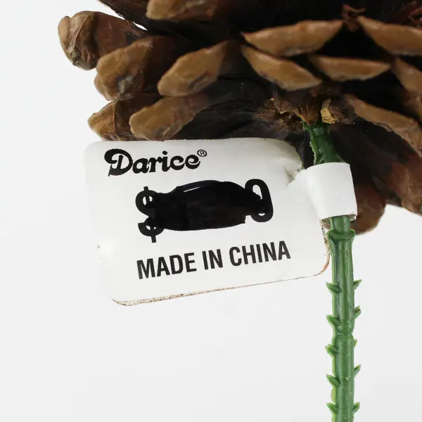  Lot of 10 Darice Pinecones With Wires For Crafting or Floral Arrangements